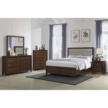  Coaster Furniture Welsley 223443M 6-Drawer Dresser and Mirror - Walnut IMAGE 8