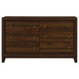  Coaster Furniture Welsley 223443 6-Drawer Dresser Cabinet - Walnut IMAGE 1