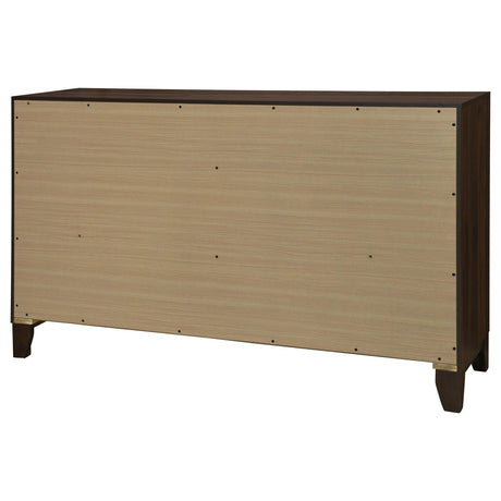  Coaster Furniture Welsley 223443 6-Drawer Dresser Cabinet - Walnut IMAGE 6