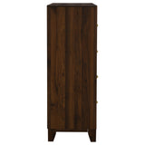  Coaster Furniture Welsley 223445 4-Drawer Chest of Drawers - Walnut IMAGE 7