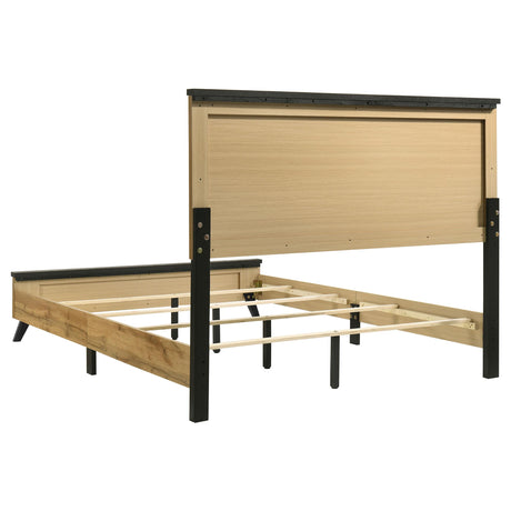  Coaster Furniture Kaywood 225001Q 52-inch Queen Panel Bed - Natural Pine IMAGE 3