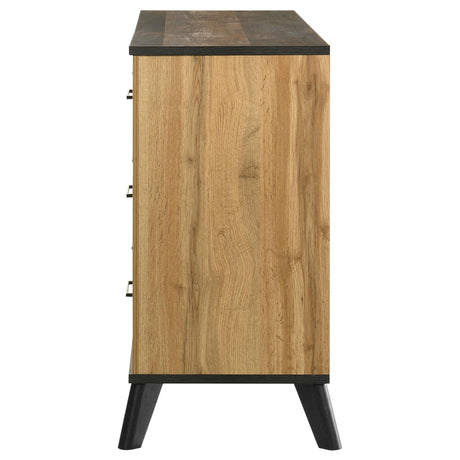  Coaster Furniture Kaywood 225003 6-Drawer Dresser Cabinet - Natural Pine IMAGE 4