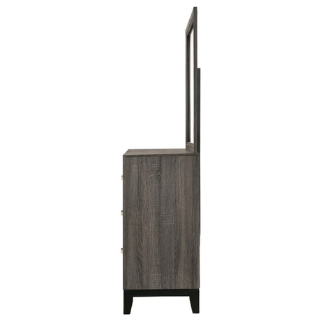  Coaster Furniture Watson 212423M 6-Drawer Dresser with Mirror - Grey Oak IMAGE 4