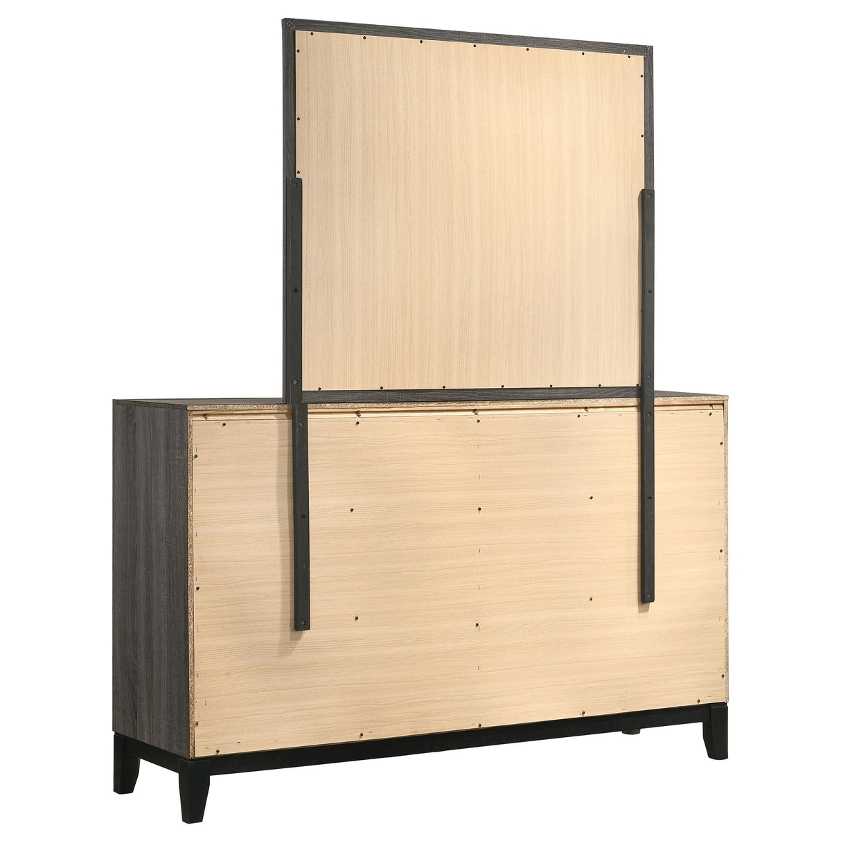  Coaster Furniture Watson 212423M 6-Drawer Dresser with Mirror - Grey Oak IMAGE 5