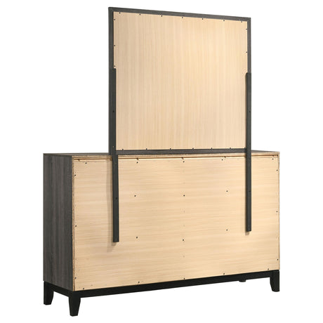  Coaster Furniture Watson 212423M 6-Drawer Dresser with Mirror - Grey Oak IMAGE 5