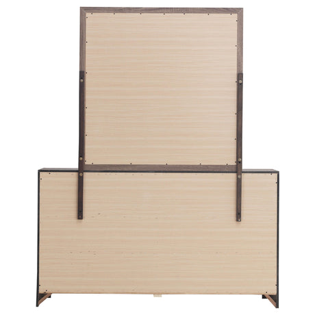  Coaster Furniture Brantford 207043M 6-Drawer Dresser with Mirror - Barrel Oak IMAGE 6