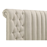 Coaster Furniture Sonya 360111KE Upholstered Eastern King Round Storage Bed - Ivory IMAGE 8