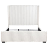  Coaster Furniture Natasha 306051KE 65-inch Upholstered Eastern King Wingback Bed - Cream IMAGE 3