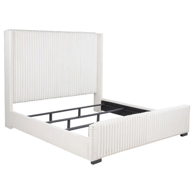  Coaster Furniture Natasha 306051KW 65-inch Upholstered California King Bed - Cream IMAGE 1