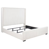  Coaster Furniture Natasha 306051KW 65-inch Upholstered California King Bed - Cream IMAGE 1
