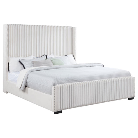  Coaster Furniture Natasha 306051KW 65-inch Upholstered California King Bed - Cream IMAGE 2