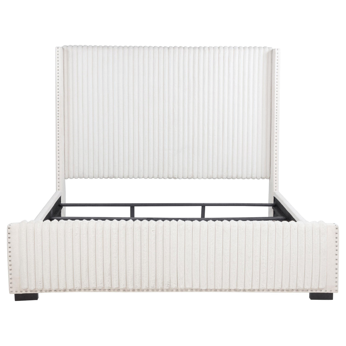  Coaster Furniture Natasha 306051KW 65-inch Upholstered California King Bed - Cream IMAGE 3