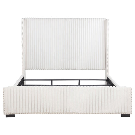  Coaster Furniture Natasha 306051KW 65-inch Upholstered California King Bed - Cream IMAGE 3