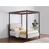  Coaster Furniture Zimmerlee 360331KE 89-inch Metal Eastern King Canopy Bed - Rust Brown IMAGE 8