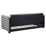  Coaster Furniture Patricia 300718 Boucle Upholstered Twin Day Bed with Trundle - Grey IMAGE 6