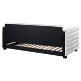  Coaster Furniture Patricia 300716 Boucle Upholstered Twin Day Bed with Trundle - White IMAGE 7