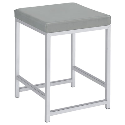  Coaster Furniture Umbridge 935933 Upholstered Square Padded Cushion Vanity Stool IMAGE 1