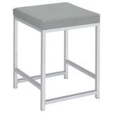  Coaster Furniture Umbridge 935933 Upholstered Square Padded Cushion Vanity Stool IMAGE 1