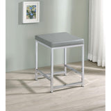 Coaster Furniture Umbridge 935933 Upholstered Square Padded Cushion Vanity Stool IMAGE 3