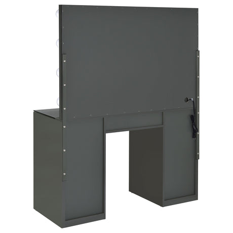  Coaster Furniture Acena 931145 7-Drawer Vanity Set with Lighting - Grey High Gloss IMAGE 5