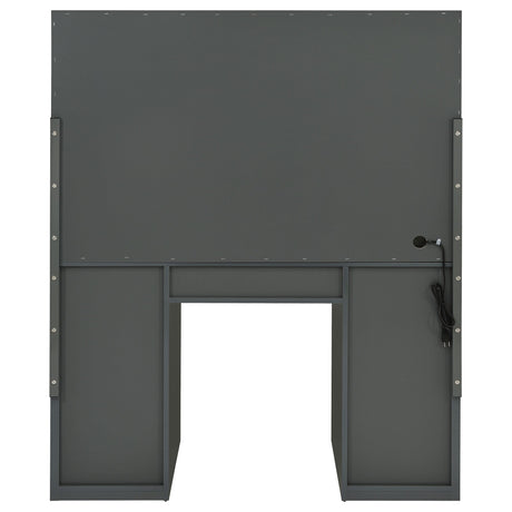  Coaster Furniture Acena 931145 7-Drawer Vanity Set with Lighting - Grey High Gloss IMAGE 6
