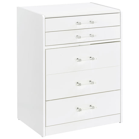  Coaster Furniture Danbury 930208 3-Drawer Makeup Vanity & Stool - Set White High Gloss IMAGE 1