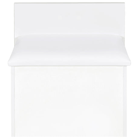  Coaster Furniture Danbury 930208 3-Drawer Makeup Vanity & Stool - Set White High Gloss IMAGE 11