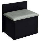  Coaster Furniture Danbury 930209 3-Drawer Makeup Vanity & Stool - Set Black High Gloss IMAGE 10