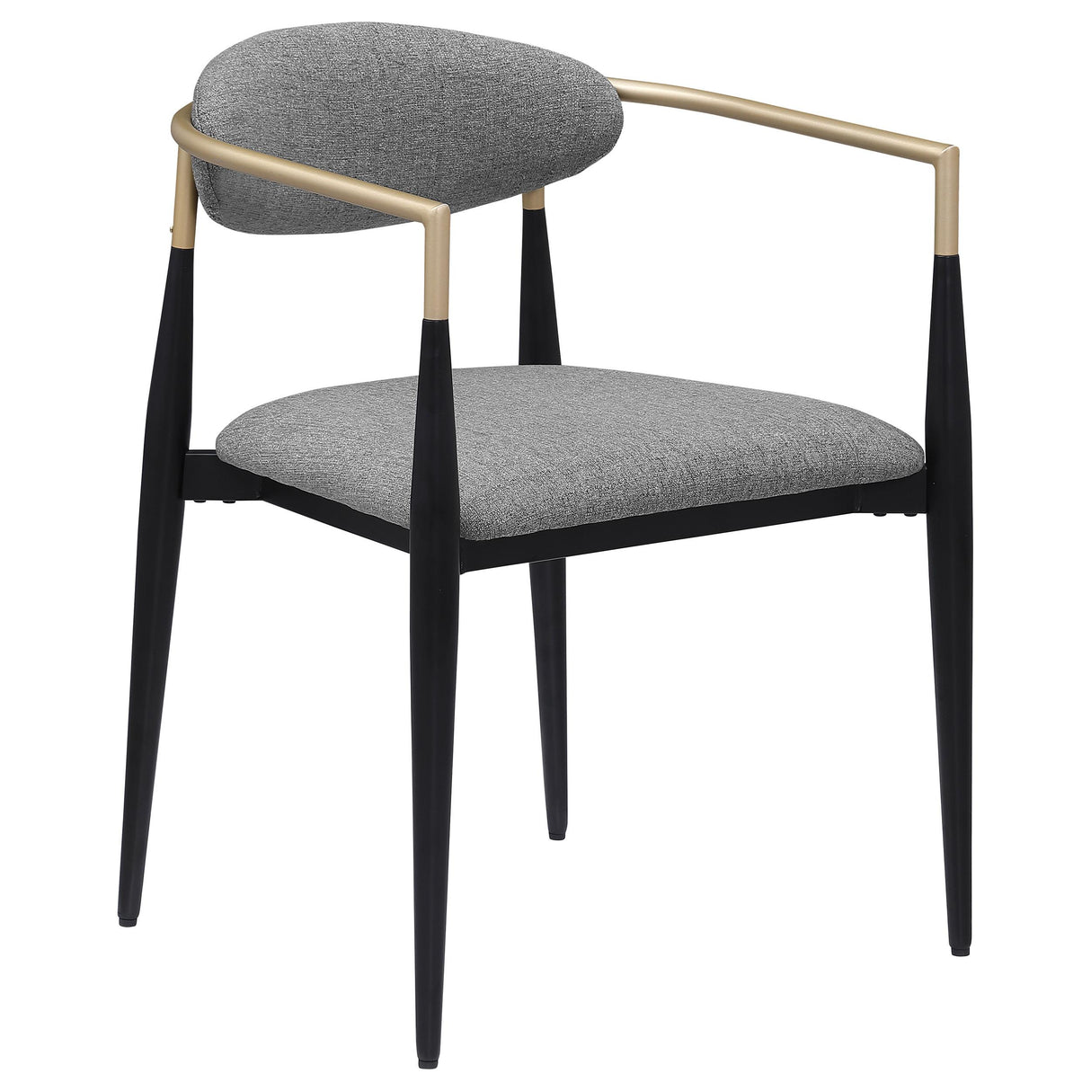  Coaster Furniture Alexis 182682 Fabric Upholstered Dining Arm Chair - Grey IMAGE 1