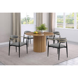  Coaster Furniture Alexis 182682 Fabric Upholstered Dining Arm Chair - Grey IMAGE 9