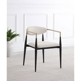  Coaster Furniture Alexis 182692 Fabric Upholstered Dining Arm Chair - Beige IMAGE 8