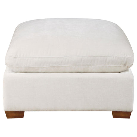  Coaster Furniture Lakeview 551463 Rectangular Upholstered Ottoman - Ivory IMAGE 3