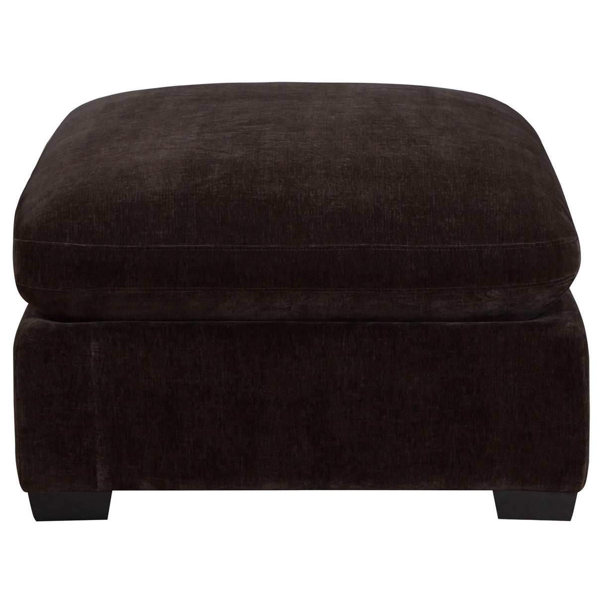  Coaster Furniture Lakeview 551466 Rectangular Upholstered Ottoman - Dark Chocolate IMAGE 3