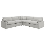  Coaster Furniture Collins 609560P 5 pc Modular Power Reclining Sectional - Grey IMAGE 1