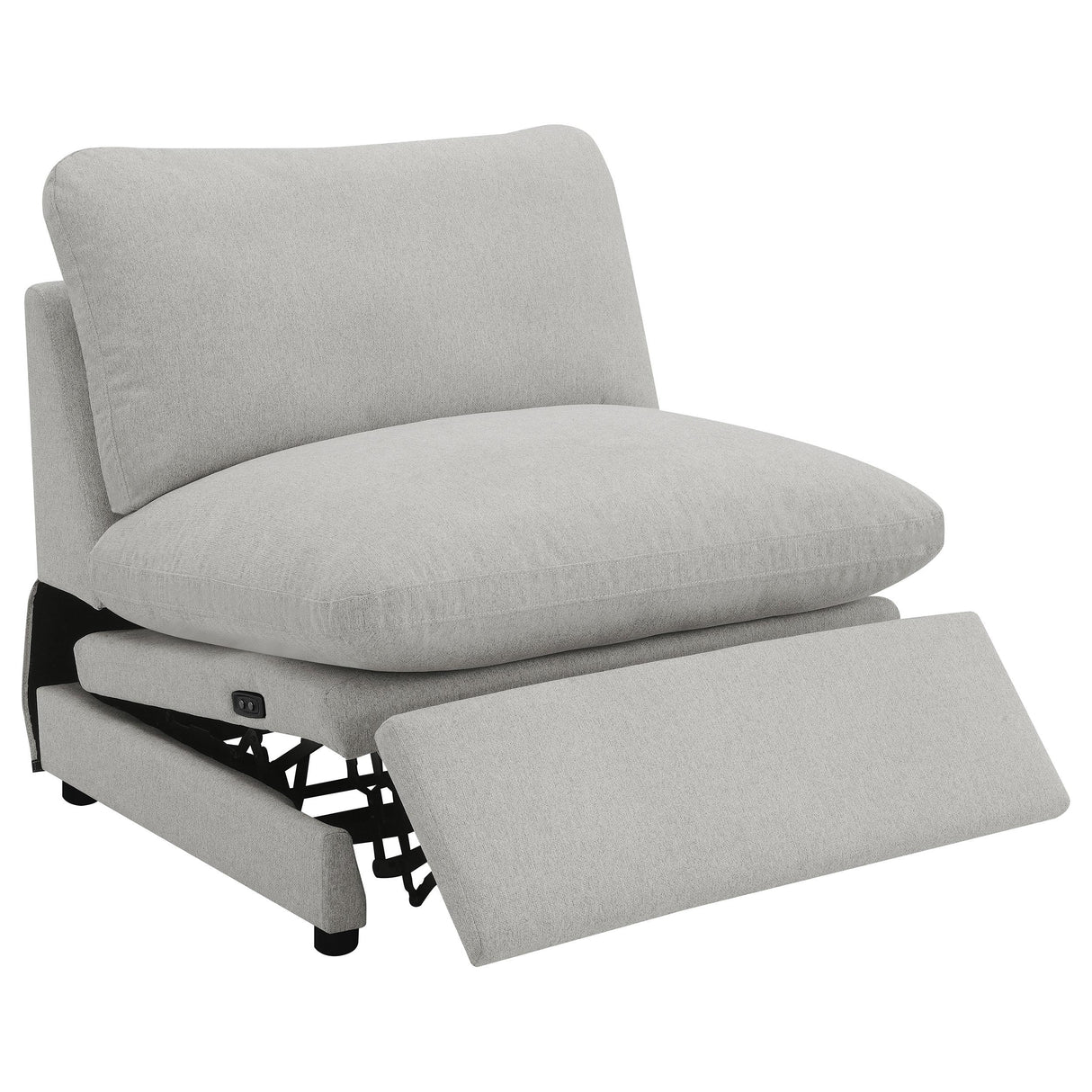  Coaster Furniture Collins 609560P 5 pc Modular Power Reclining Sectional - Grey IMAGE 5