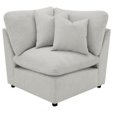  Coaster Furniture Collins 609560P 5 pc Modular Power Reclining Sectional - Grey IMAGE 6