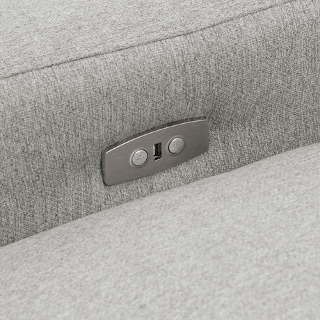  Coaster Furniture Collins 609561P Modular Power Sofa - Grey IMAGE 12