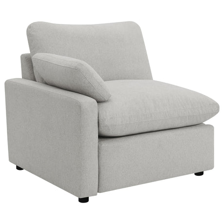 Coaster Furniture Collins 609561P Modular Power Sofa - Grey IMAGE 4