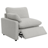  Coaster Furniture Collins 609561P Modular Power Sofa - Grey IMAGE 5