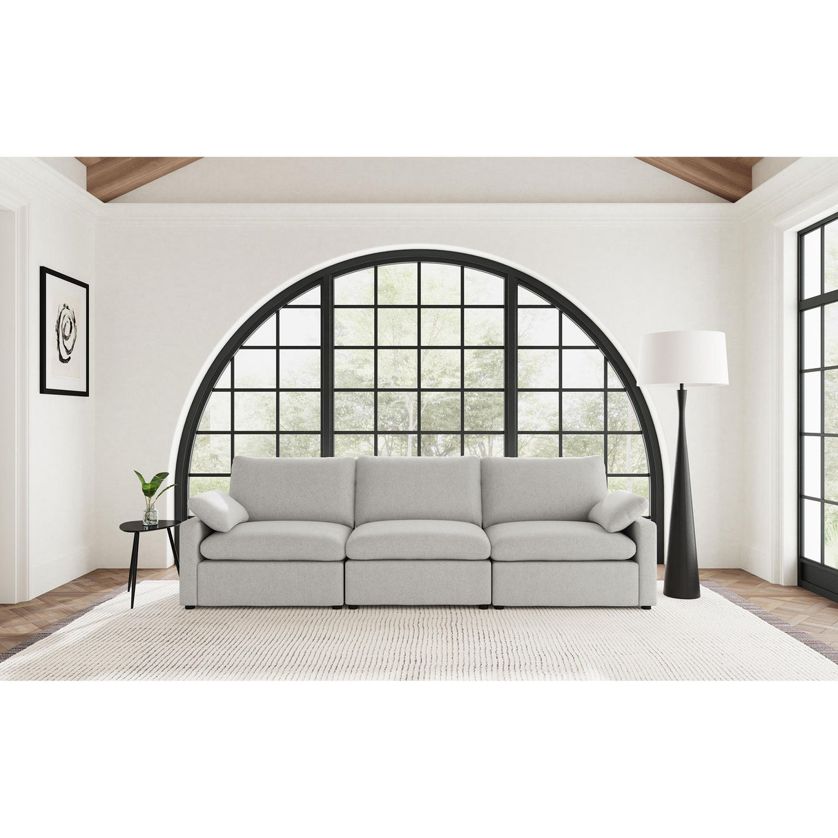  Coaster Furniture Collins 609561P Modular Power Sofa - Grey IMAGE 8
