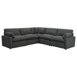  Coaster Furniture Collins 609530P 5 pc Modular Power Reclining Sectional - Dark Grey IMAGE 1