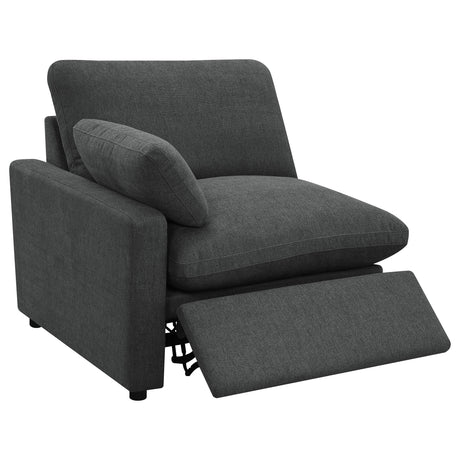  Coaster Furniture Collins 609530P 5 pc Modular Power Reclining Sectional - Dark Grey IMAGE 8