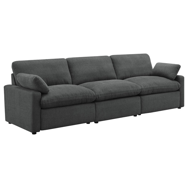  Coaster Furniture Collins 609531P Modular Power Sofa - Dark Grey IMAGE 1