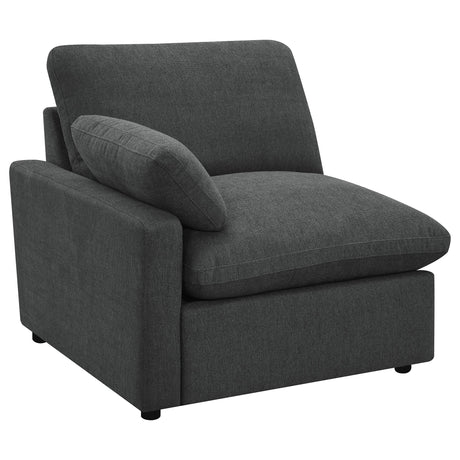  Coaster Furniture Collins 609531P Modular Power Sofa - Dark Grey IMAGE 4