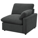  Coaster Furniture Collins 609531P Modular Power Sofa - Dark Grey IMAGE 6