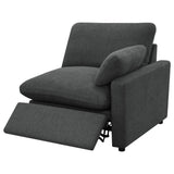  Coaster Furniture Collins 609532P Modular Power Loveseat - Dark Grey IMAGE 6