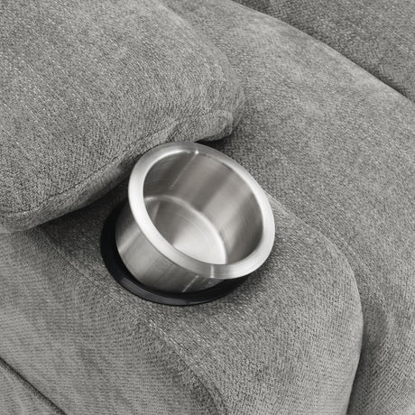  Coaster Furniture Houston 602284P Upholstered Power Lift Recliner - Grey IMAGE 14