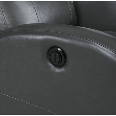  Coaster Furniture Grant 601499P Upholstered Power Recliner Chair - Grey IMAGE 9