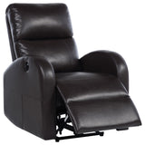  Coaster Furniture Grant 601500P Upholstered Power Recliner Chair - Brown IMAGE 2
