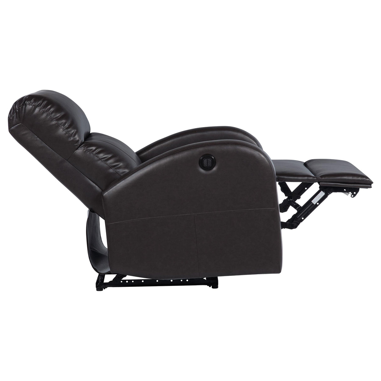  Coaster Furniture Grant 601500P Upholstered Power Recliner Chair - Brown IMAGE 6